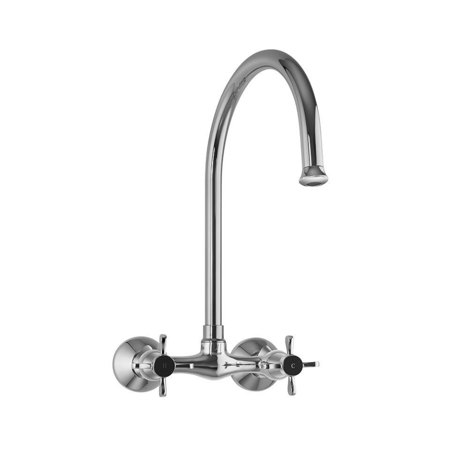 Jaquar Faucets Sink Mixer with Regular Swivel Spout, Wall Mounted
